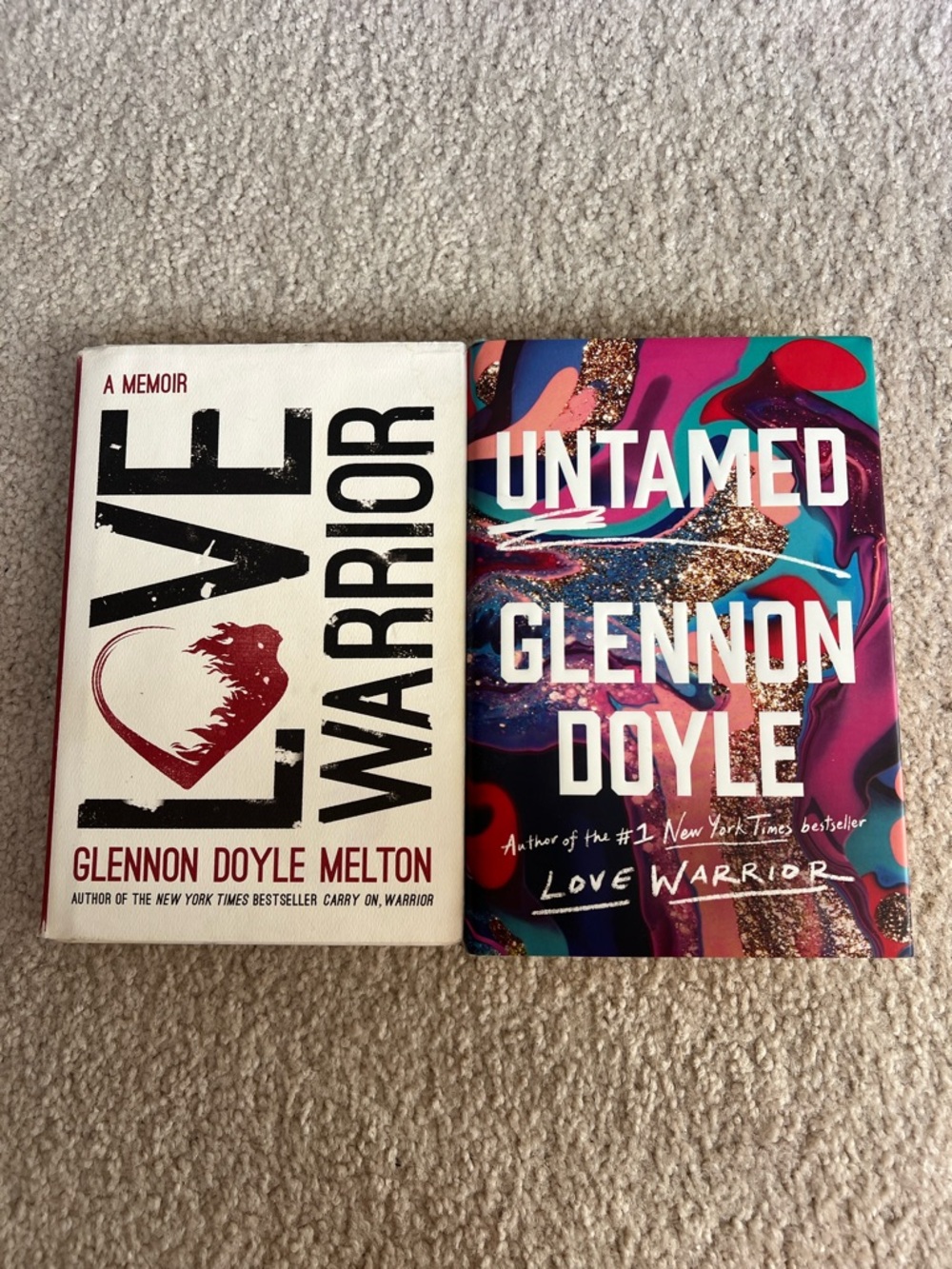Glennon Doyle 2 Hardcover Book Bundle- Untamed & Love Warrior